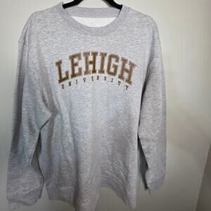 NWOT Fanatics Lehigh University Mountain Hawks Sweatshirt Gray 2XL Crewneck